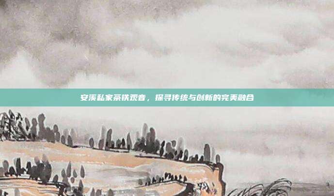 安溪私家茶铁观音，探寻传统与创新的完美融合