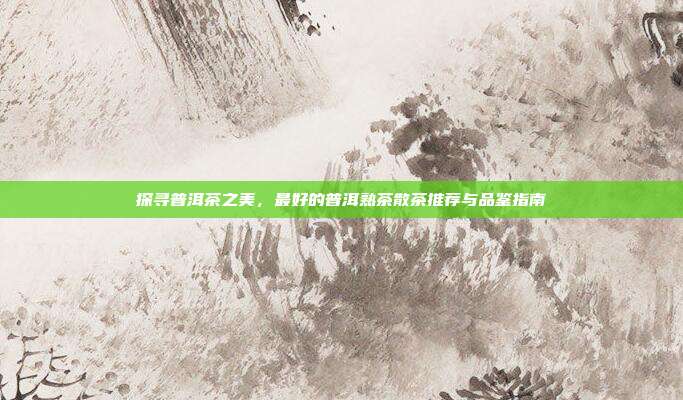 探寻普洱茶之美，最好的普洱熟茶散茶推荐与品鉴指南