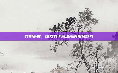 竹韵茶香，探索竹子普洱茶的独特魅力