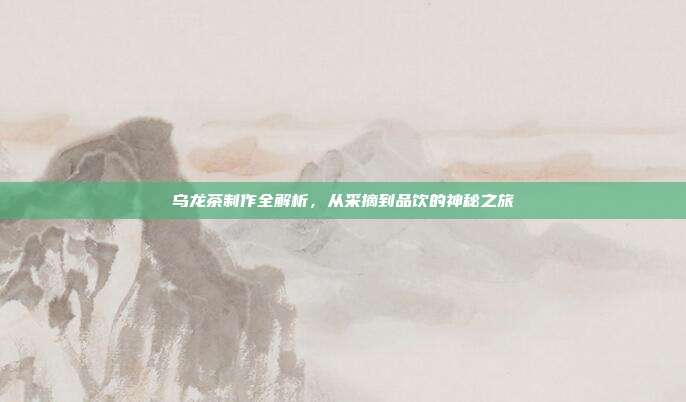 乌龙茶制作全解析，从采摘到品饮的神秘之旅