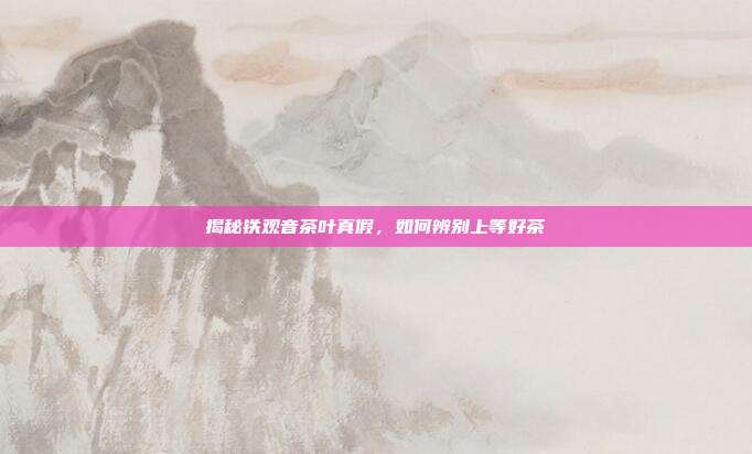 揭秘铁观音茶叶真假，如何辨别上等好茶