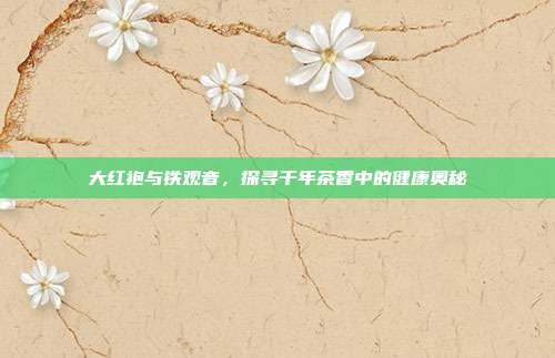 大红袍与铁观音，探寻千年茶香中的健康奥秘