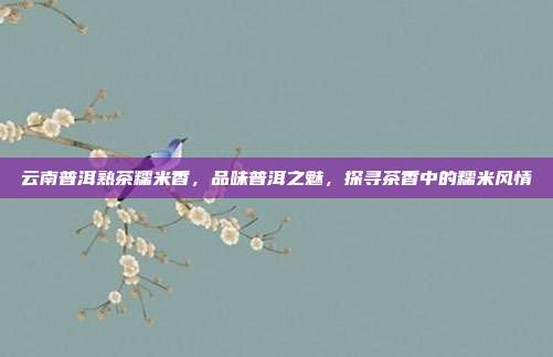 云南普洱熟茶糯米香，品味普洱之魅，探寻茶香中的糯米风情