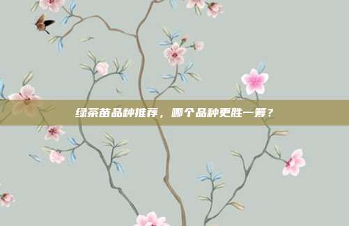 绿茶苗品种推荐，哪个品种更胜一筹？