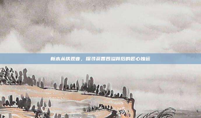 新木从铁观音，探寻茶香四溢背后的匠心独运