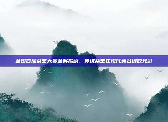 全国首届茶艺大赛金奖揭晓，传统茶艺在现代舞台绽放光彩
