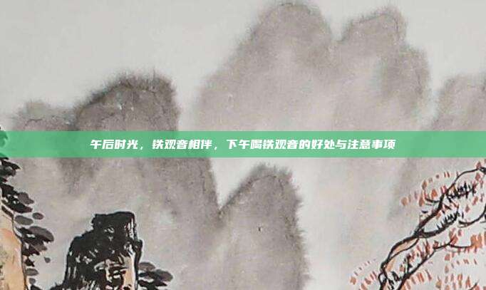 午后时光，铁观音相伴，下午喝铁观音的好处与注意事项