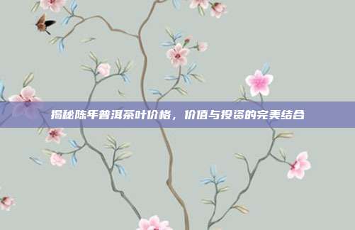揭秘陈年普洱茶叶价格，价值与投资的完美结合