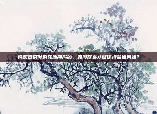 铁观音茶叶的保质期揭秘，如何保存才能保持最佳风味？