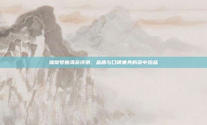 瑞荣号普洱茶评测，品质与口碑兼具的茶中珍品