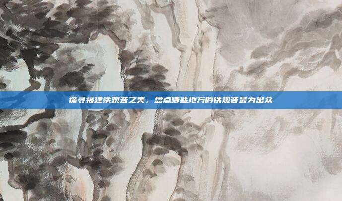 探寻福建铁观音之美，盘点哪些地方的铁观音最为出众