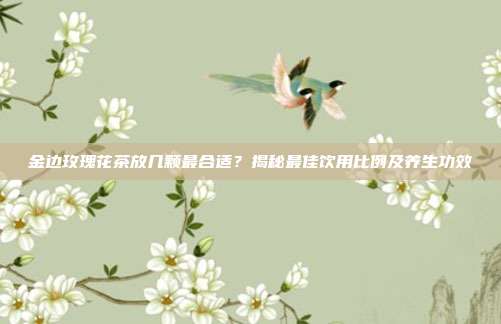 金边玫瑰花茶放几颗最合适？揭秘最佳饮用比例及养生功效