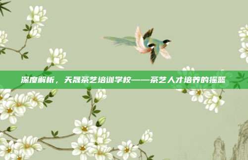 深度解析，天晟茶艺培训学校——茶艺人才培养的摇篮