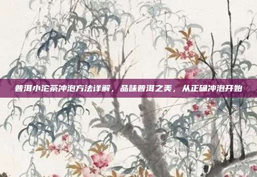 普洱小沱茶冲泡方法详解，品味普洱之美，从正确冲泡开始