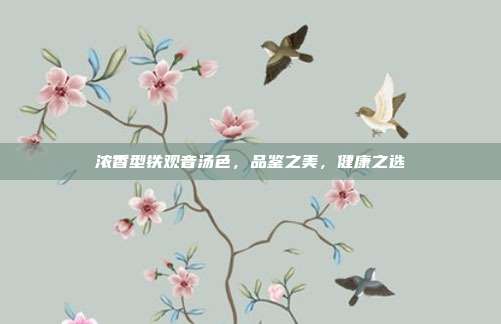 浓香型铁观音汤色，品鉴之美，健康之选