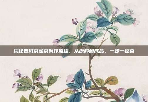 揭秘普洱茶熟茶制作流程，从原料到成品，一步一惊喜