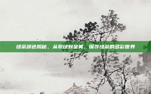 绿茶颜色揭秘，从翠绿到金黄，探寻绿茶的多彩世界