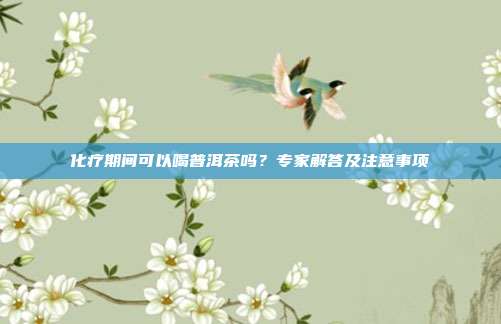 化疗期间可以喝普洱茶吗？专家解答及注意事项