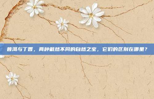 普洱与丁香，两种截然不同的自然之宝，它们的区别在哪里？