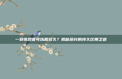 一袋铁观音可以喝多久？揭秘茶叶的持久饮用之道