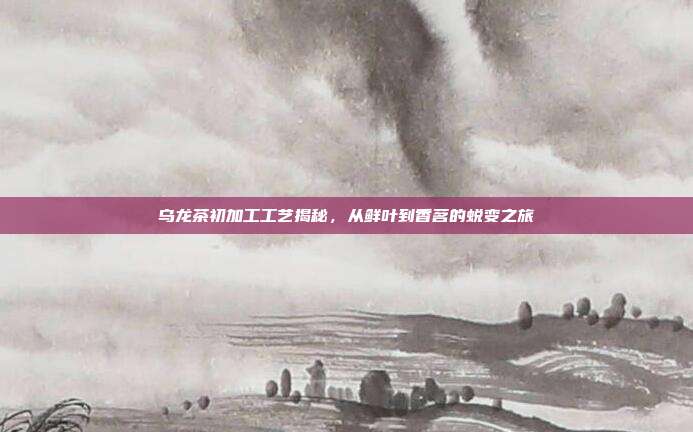 乌龙茶初加工工艺揭秘，从鲜叶到香茗的蜕变之旅