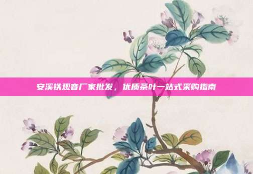 安溪铁观音厂家批发，优质茶叶一站式采购指南
