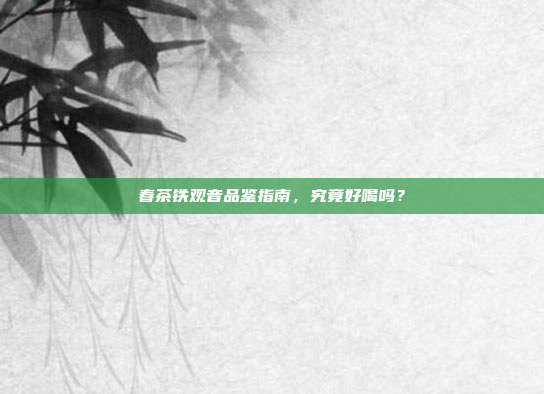 春茶铁观音品鉴指南，究竟好喝吗？