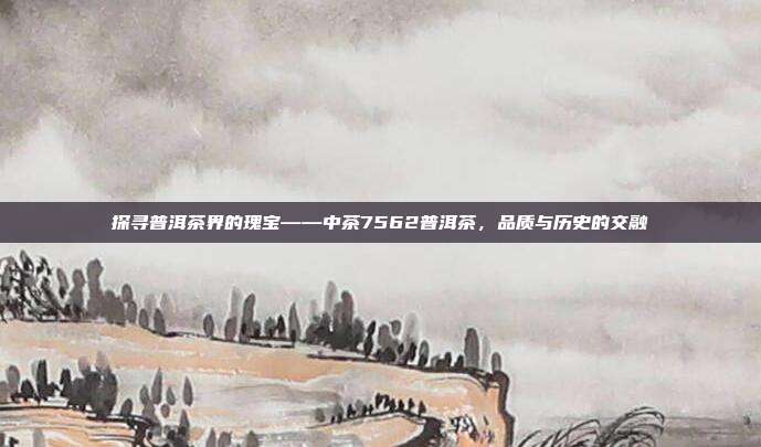 探寻普洱茶界的瑰宝——中茶7562普洱茶，品质与历史的交融