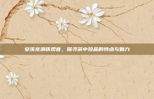 安溪龙涓铁观音，探寻茶中珍品的特点与魅力