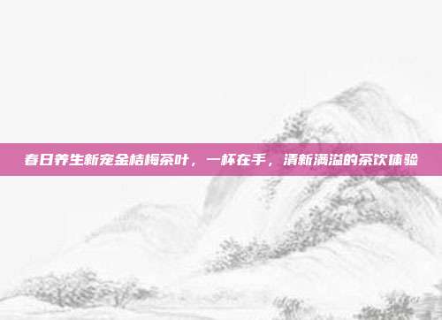 春日养生新宠金桔梅茶叶，一杯在手，清新满溢的茶饮体验