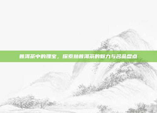 普洱茶中的瑰宝，探索熟普洱茶的魅力与名品盘点