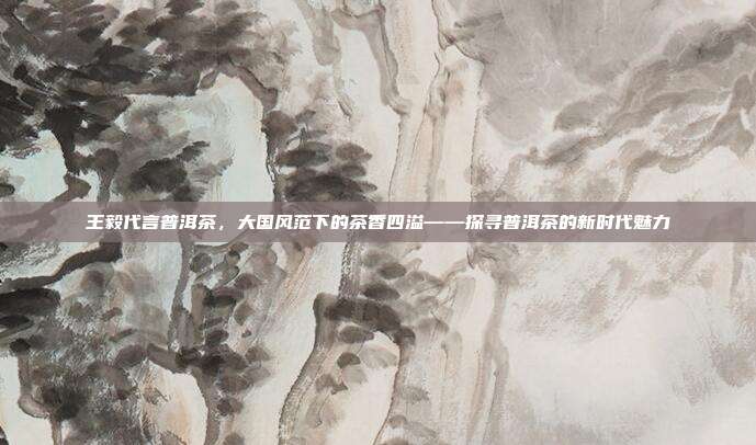 王毅代言普洱茶，大国风范下的茶香四溢——探寻普洱茶的新时代魅力