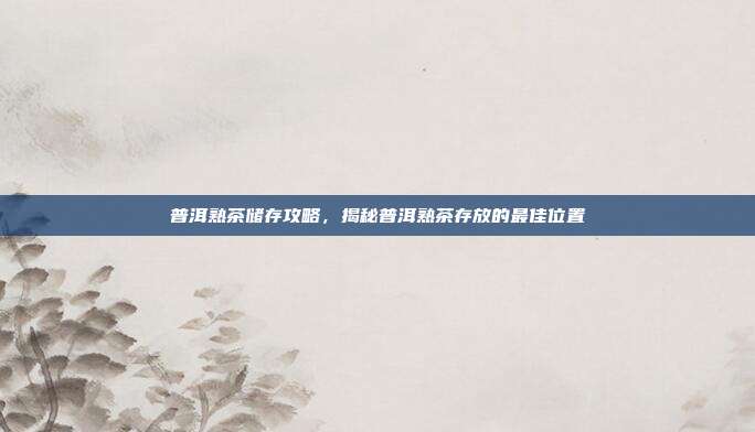 普洱熟茶储存攻略，揭秘普洱熟茶存放的最佳位置