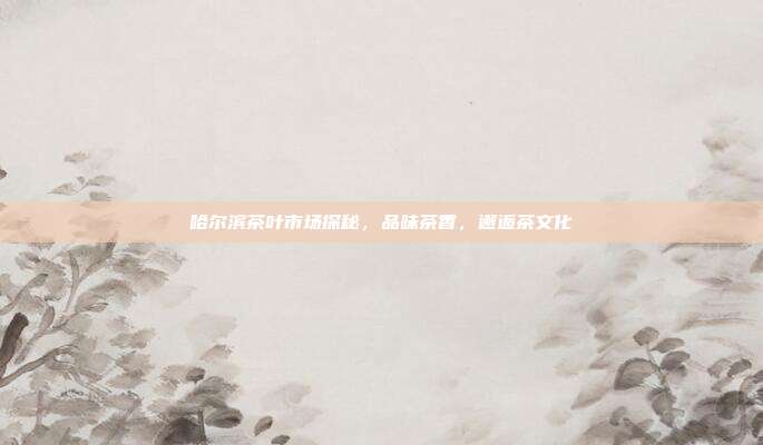 哈尔滨茶叶市场探秘，品味茶香，邂逅茶文化