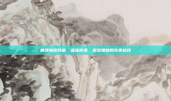 普洱熟茶收藏，品味传承，投资增值的完美结合