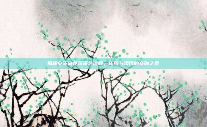 探秘安溪乌龙茶茶艺流程，传统与现代的交融之美