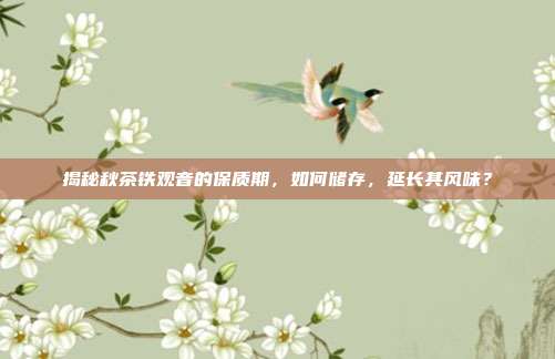 揭秘秋茶铁观音的保质期，如何储存，延长其风味？