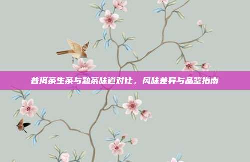普洱茶生茶与熟茶味道对比，风味差异与品鉴指南