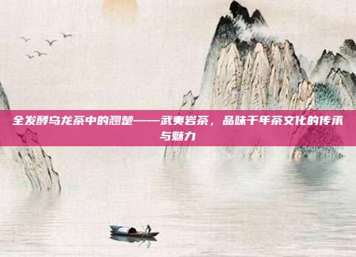 全发酵乌龙茶中的翘楚——武夷岩茶，品味千年茶文化的传承与魅力