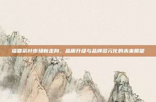 福鼎茶叶市场新走向，品质升级与品牌多元化的未来展望