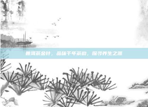 普洱茶金针，品味千年茶韵，探寻养生之源