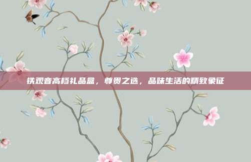 铁观音高档礼品盒，尊贵之选，品味生活的精致象征