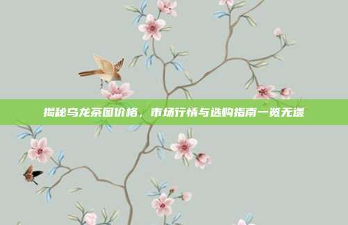 揭秘乌龙茶图价格，市场行情与选购指南一览无遗
