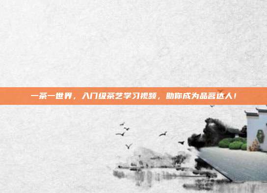 一茶一世界，入门级茶艺学习视频，助你成为品茗达人！