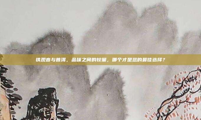 铁观音与普洱，品味之间的较量，哪个才是您的最佳选择？