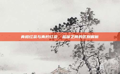 青柑红茶与青柠红茶，品味之间的区别解析
