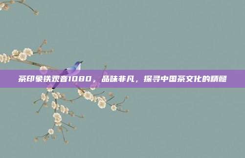茶印象铁观音1080，品味非凡，探寻中国茶文化的精髓