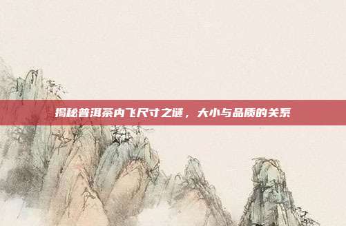 揭秘普洱茶内飞尺寸之谜，大小与品质的关系