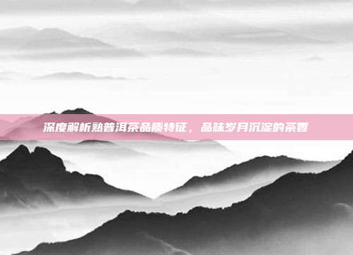 深度解析熟普洱茶品质特征，品味岁月沉淀的茶香