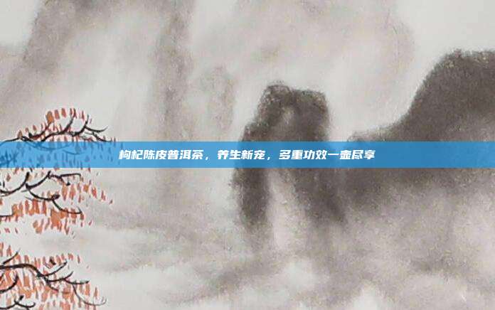 枸杞陈皮普洱茶，养生新宠，多重功效一壶尽享